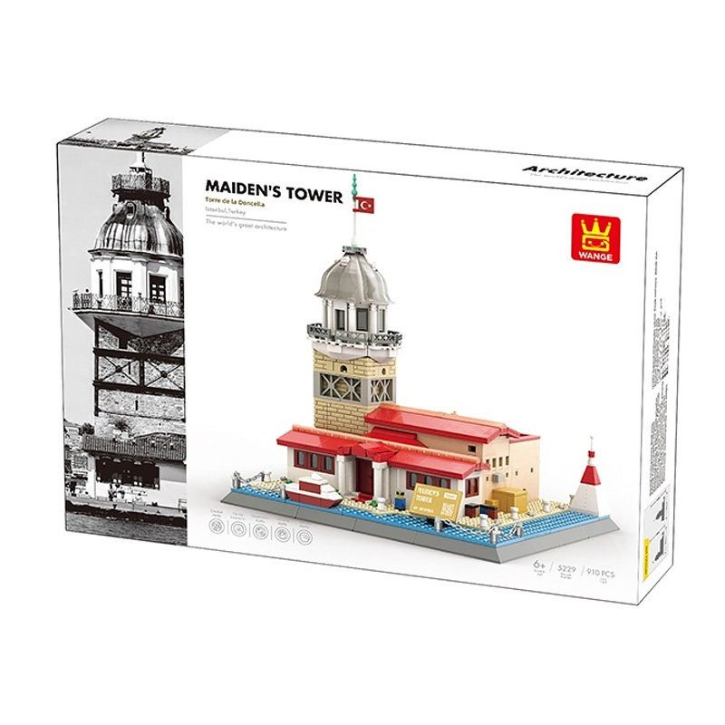Maiden’s Tower Istanbul Building Blocks Set – 910 Pieces