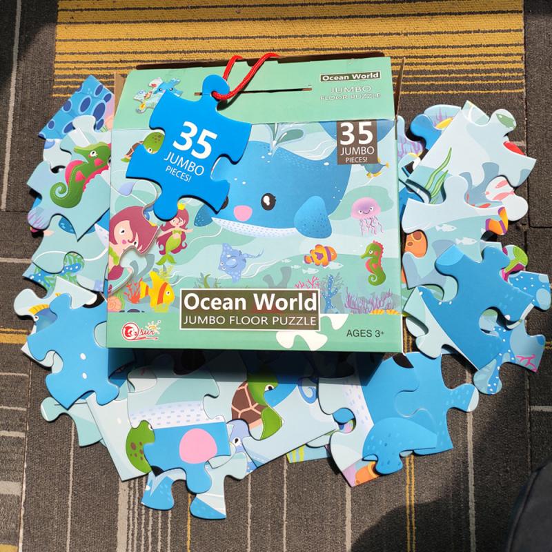 Ocean World Jumbo Floor Puzzle - 35 pieces - Default Title - Odeez | Educational Toys Pakistan