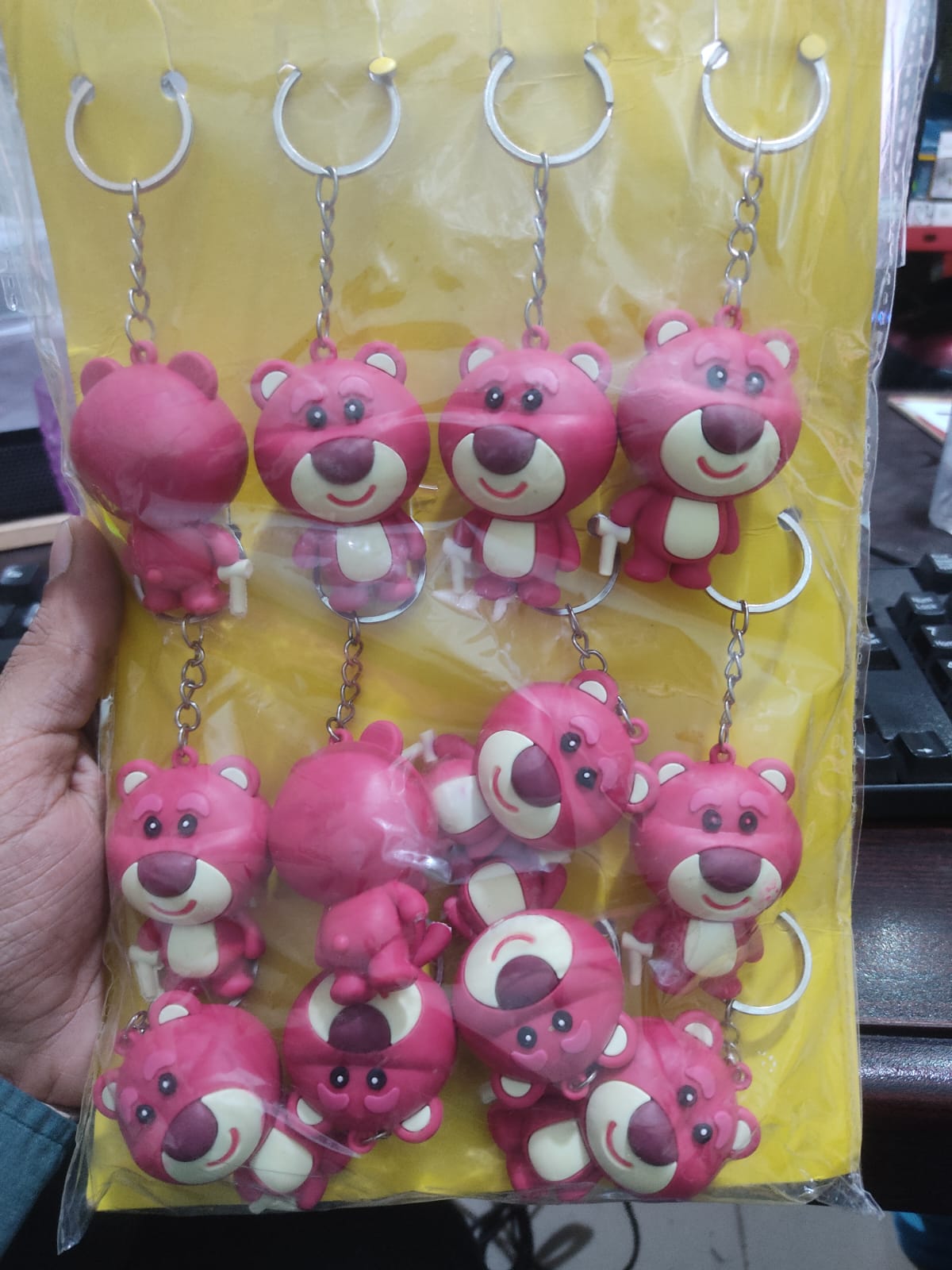 Red Bear Keychain without Strap - Default Title - Odeez | Educational Toys Pakistan