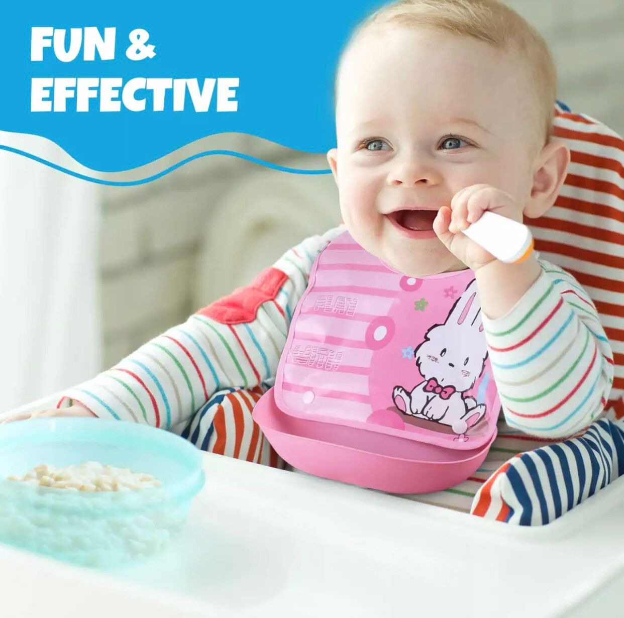 Premium Washable Baby Food Bib/Aprons - 175 - Default Title - Odeez | Educational Toys Pakistan