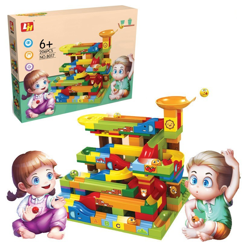 Building Block Slideway 206 pieces - 017