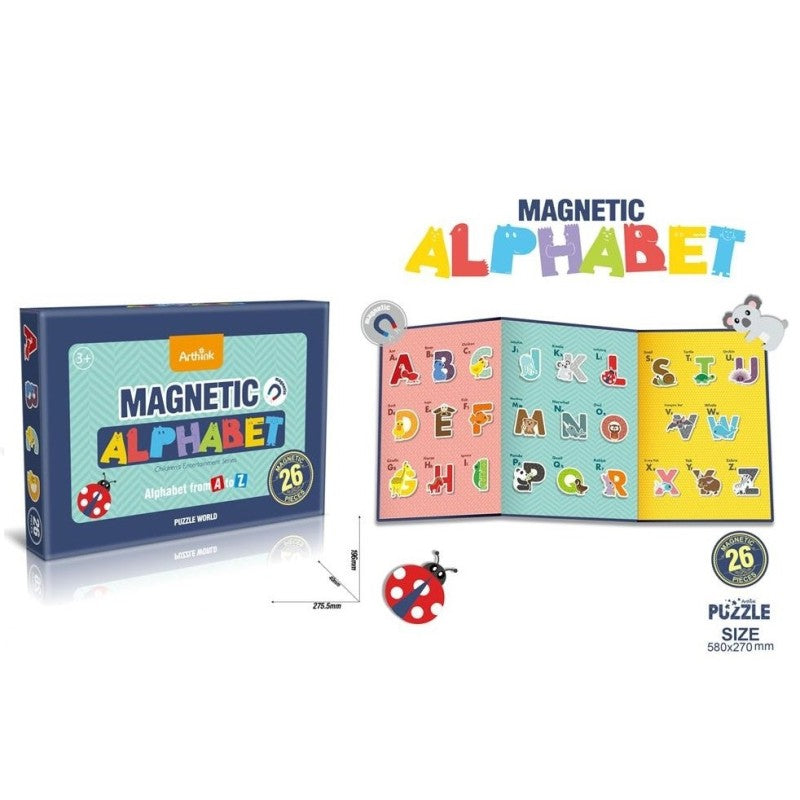 Magnetic Alphabet Booklet for Kids - 26 pieces
