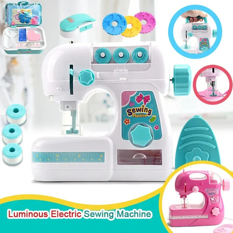 DIY Electric Sewing Machine Real Pretend Play Kit - 923