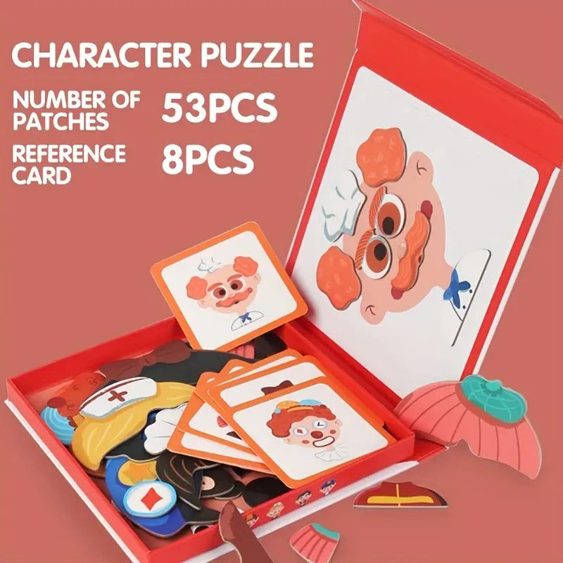 Face Changing Magnetic Board Puzzle - 841 - Default Title - Odeez | Educational Toys Pakistan