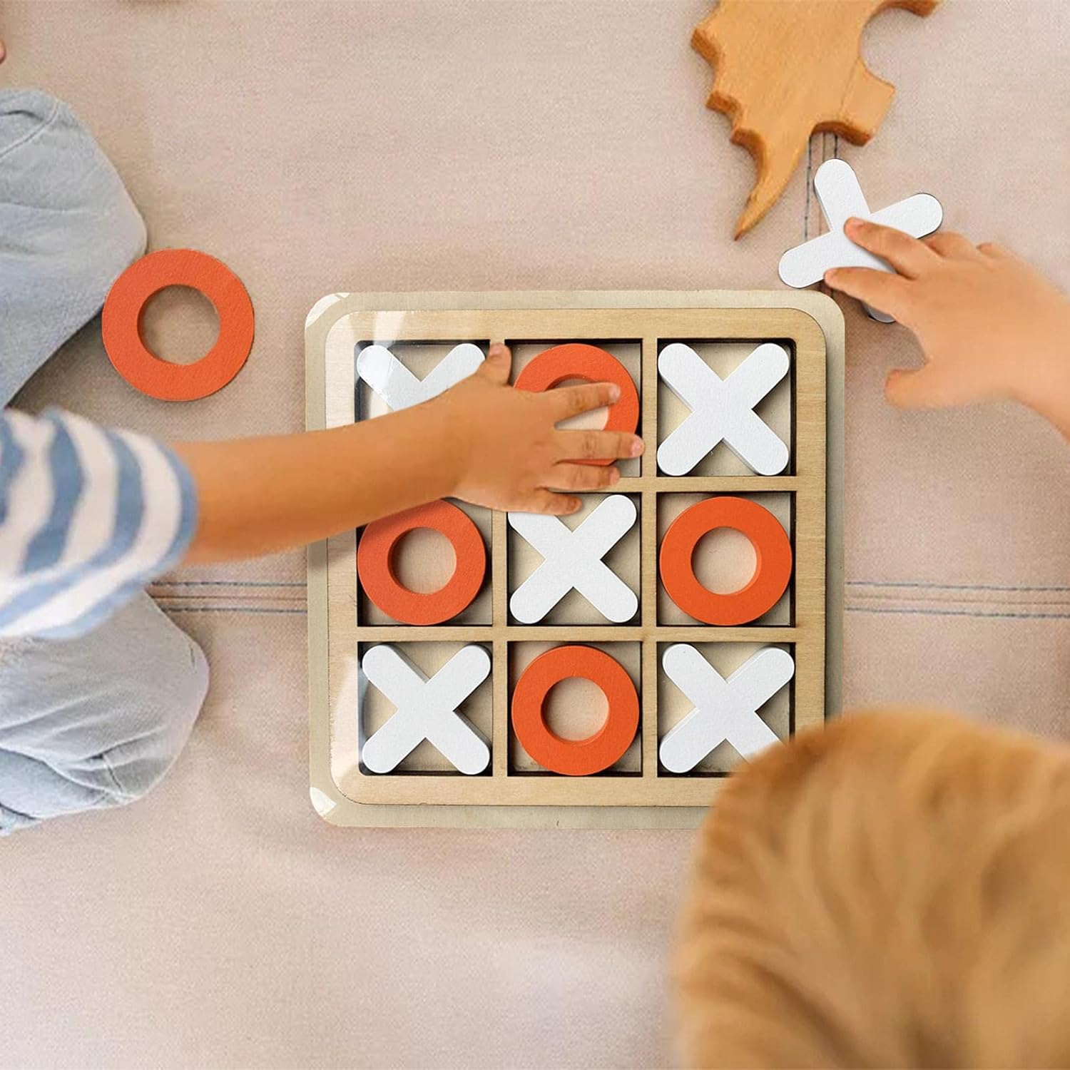 Wooden Tic-Tac-Toe Puzzle Game - Large - Wooden Tic-Tac-Toe Puzzle Game - Large - Odeez | Educational Toys Pakistan