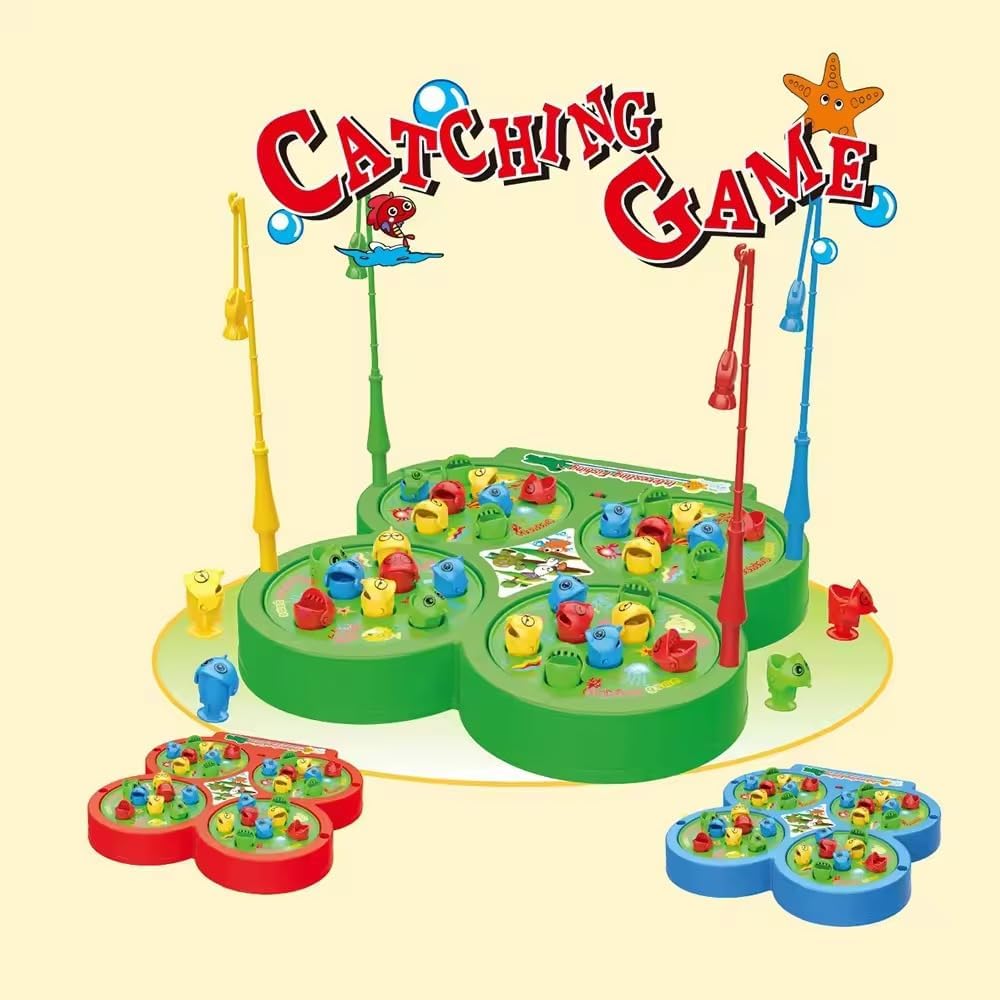 Magnetic Rotating Fishing Game 4 Players - 390