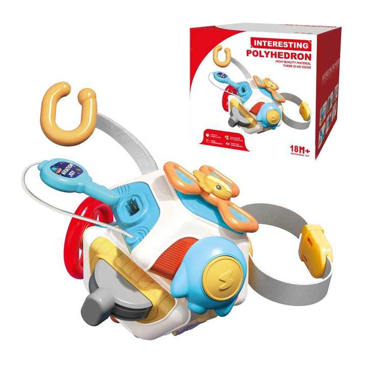 10in1 Montessori Sensory Busy Learning Cube - 180 - Default Title - Odeez | Educational Toys Pakistan