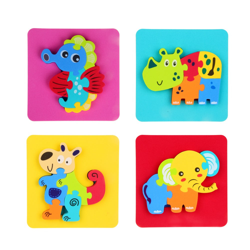 Color Baby Soft Foam Puzzle Animals 4 Types - 901
