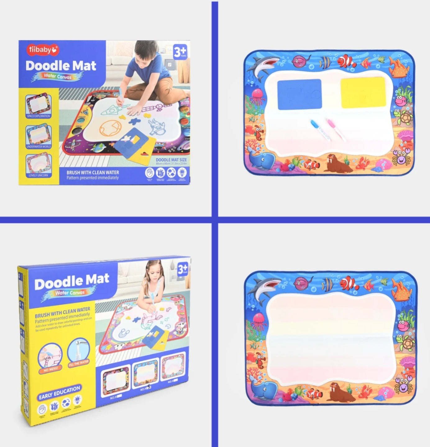 Water Aqua Doodle Magic Writing Mat 80 x 60 cm - H65