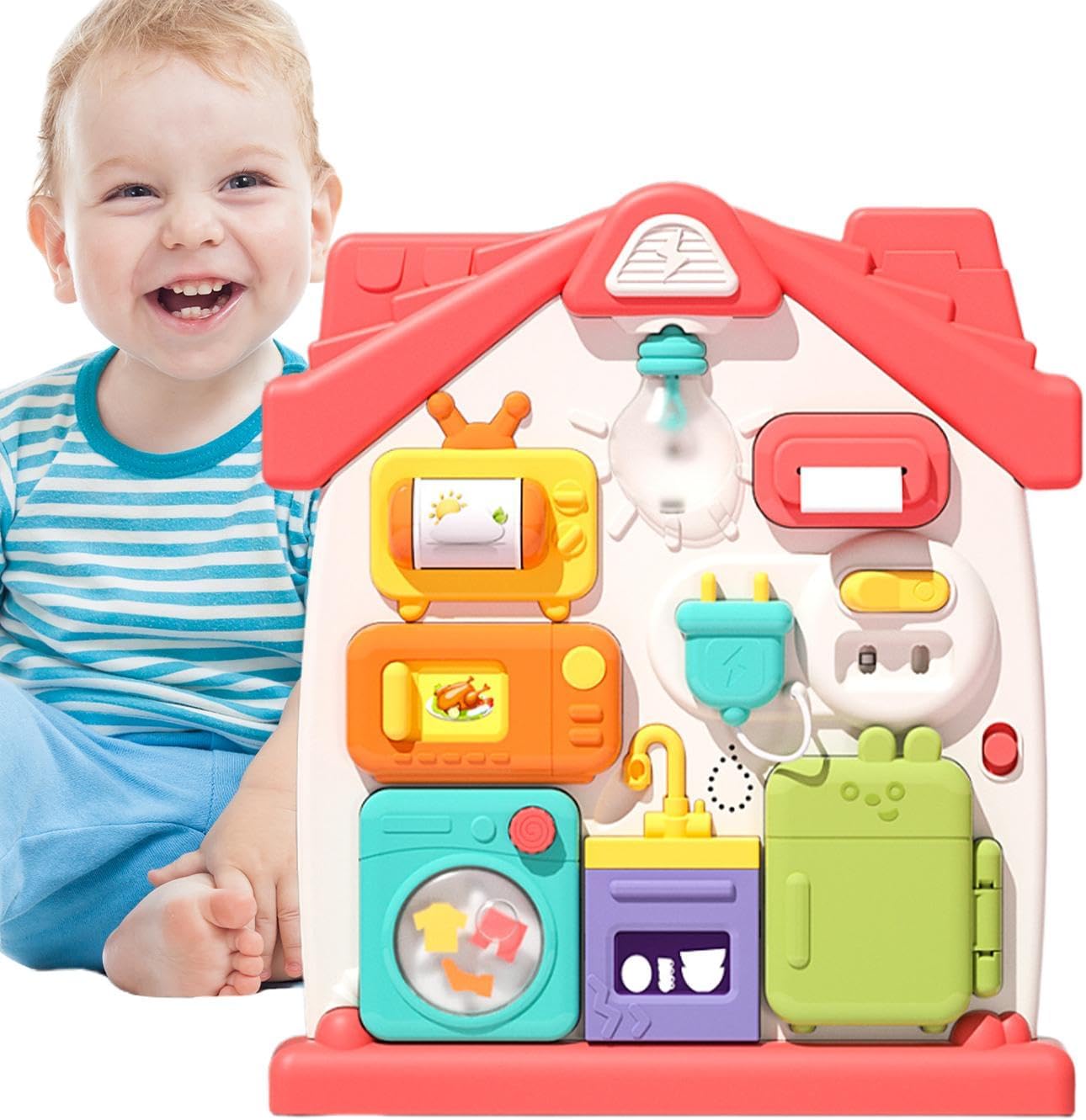 Multifunctional Early House Busy Learning Board - 516 - Default Title - Odeez | Educational Toys Pakistan