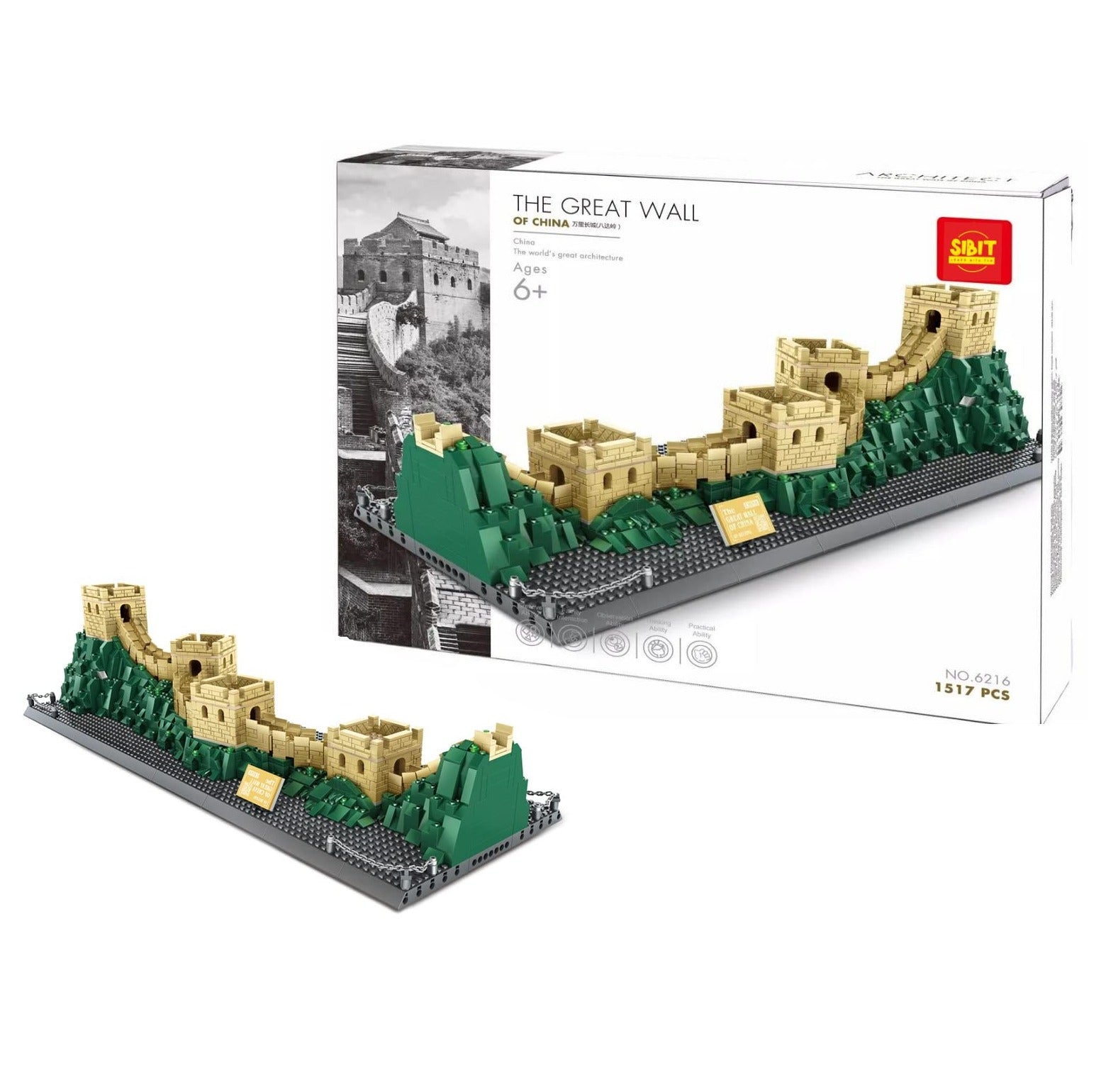 The Great Wall of China Building Blocks Model - 1407 Pieces
