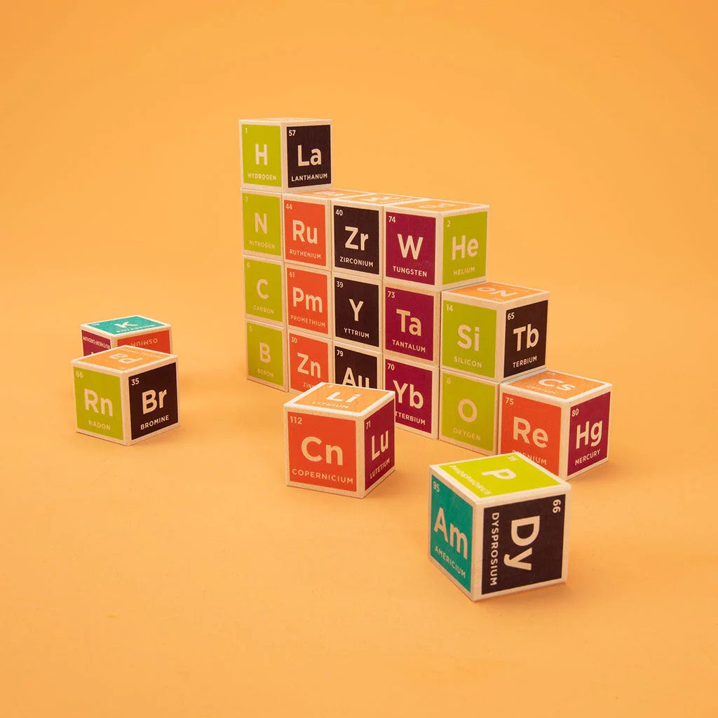 Periodic Table Elemental Wooden Blocks - 20 Pieces - Default Title - Odeez | Educational Toys Pakistan