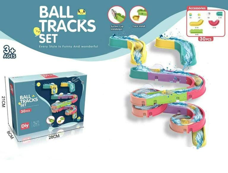 DIY Assembly Paradise Water Ball Track Set - 20 pieces - Default Title - Odeez | Educational Toys Pakistan