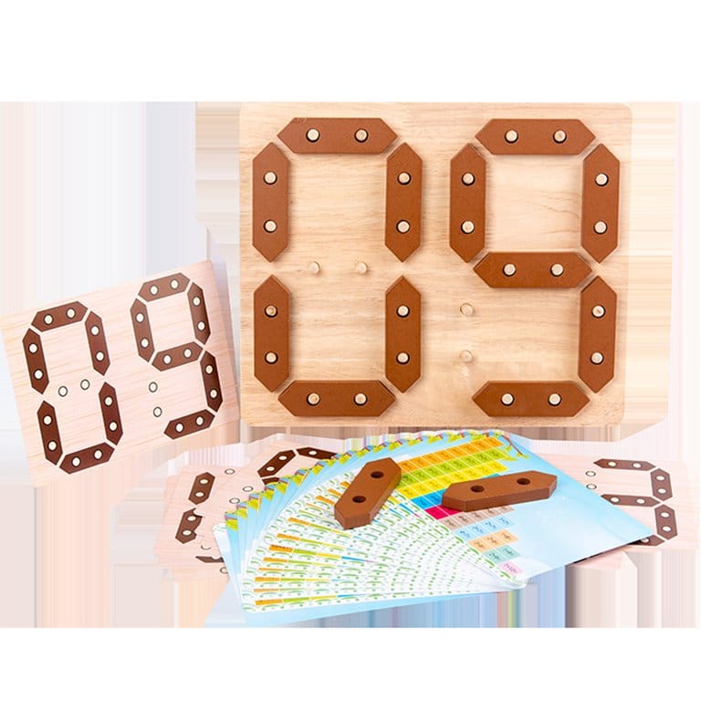 Digital Wooden Board for Addition Subtraction Learning - 032 - Default Title - Odeez | Educational Toys Pakistan