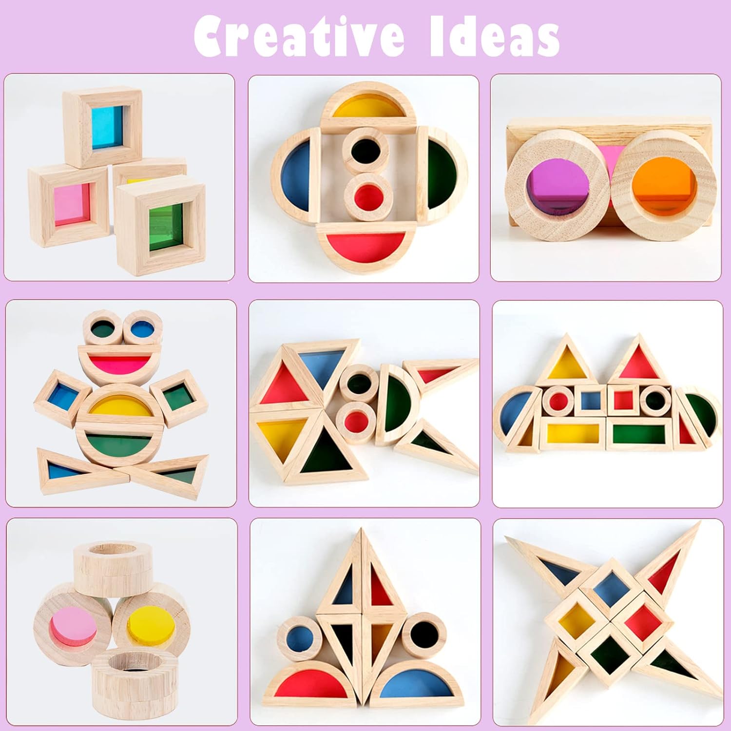 Wooden Constructive Playthings Color Mixing Building Blocks - 24 pieces - Default Title - Odeez | Educational Toys Pakistan