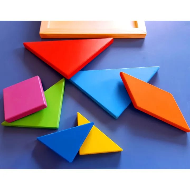 Wooden Tangram Intelligence Puzzle 7 Pieces - 917 - Default Title - Odeez | Educational Toys Pakistan