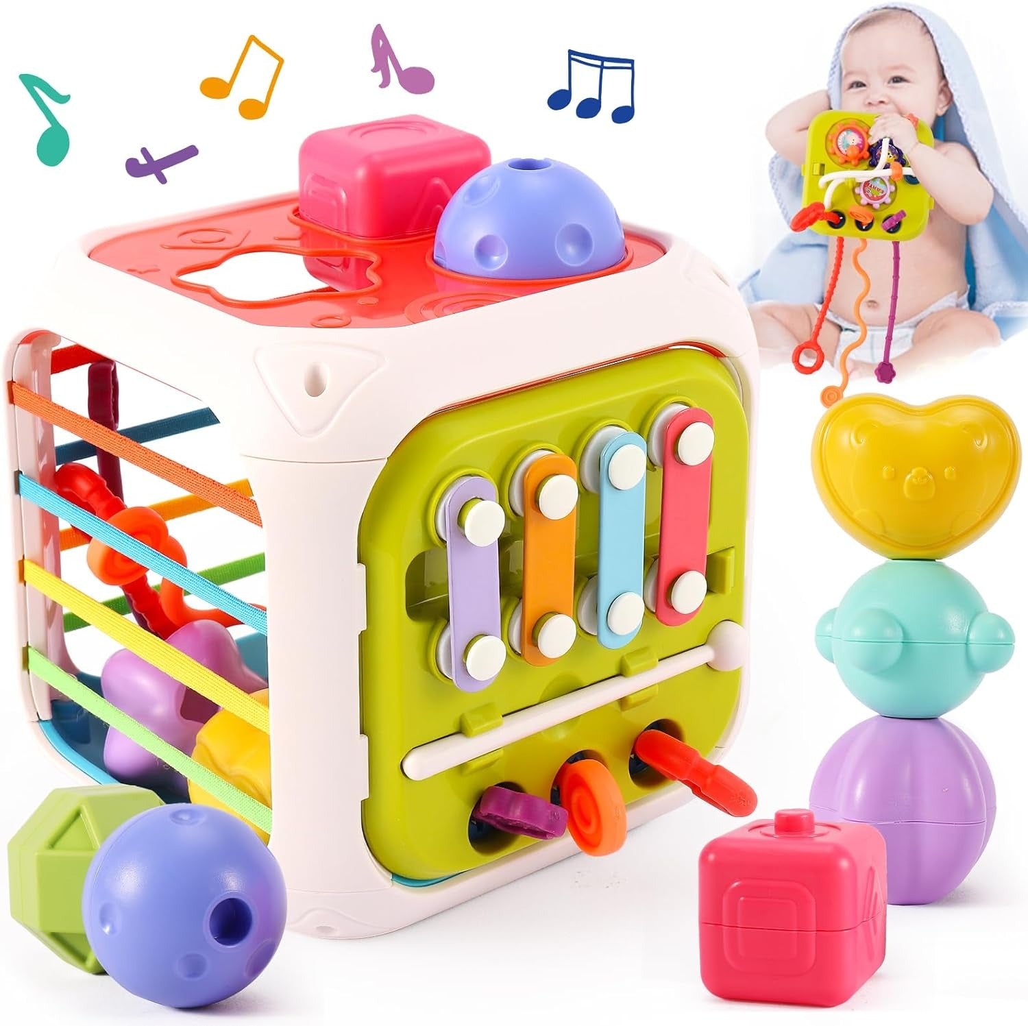 7 in 1 Multifunctional Shape Sorting Box - 862 - Default Title - Odeez | Educational Toys Pakistan