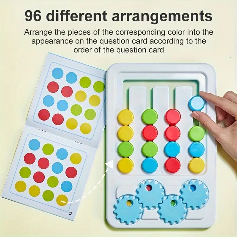 2in1 Four Color Matching Gear Pattern Logic Game - 006 - Default Title - Odeez | Educational Toys Pakistan