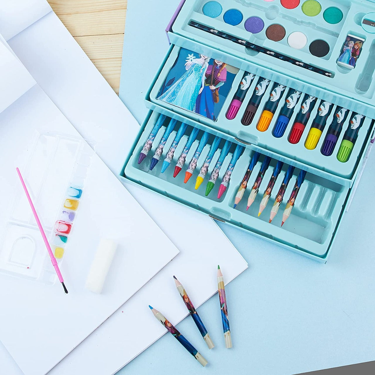 54pcs Kids Painting & Drawing Art Set - Random Character - Default Title - Odeez | Educational Toys Pakistan