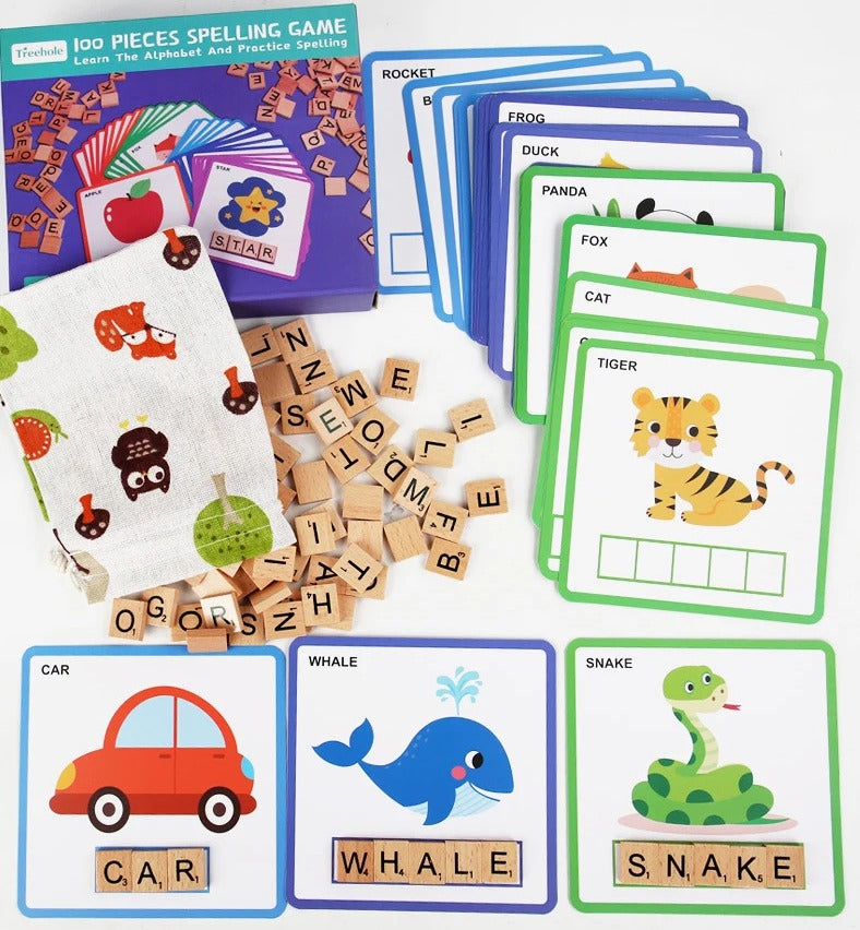 Alphabet Learning and Practice Spelling Game - 100 Pieces - Default Title - Odeez | Educational Toys Pakistan