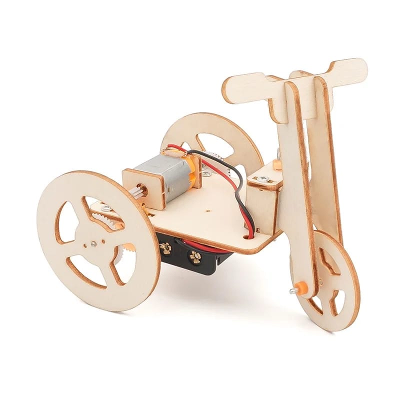 DIY STEM Electric Bicycle Wooden Experiment Kit - 567 - Default Title - Odeez | Educational Toys Pakistan