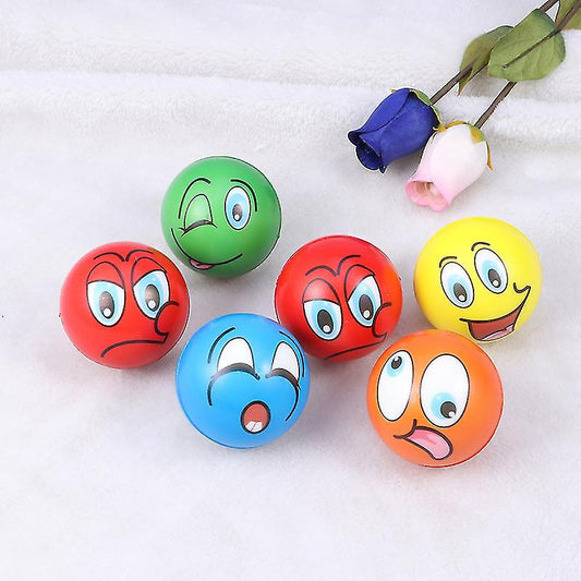 Mini Face Expression Foam Ball for Kids Small - 448 - Default Title - Odeez | Educational Toys Pakistan
