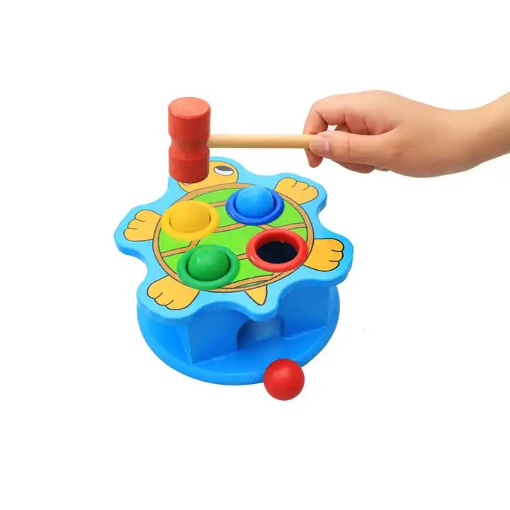 Wooden Pounding Animal Hammering Ball Set Random Design - 096 - Default Title - Odeez | Educational Toys Pakistan