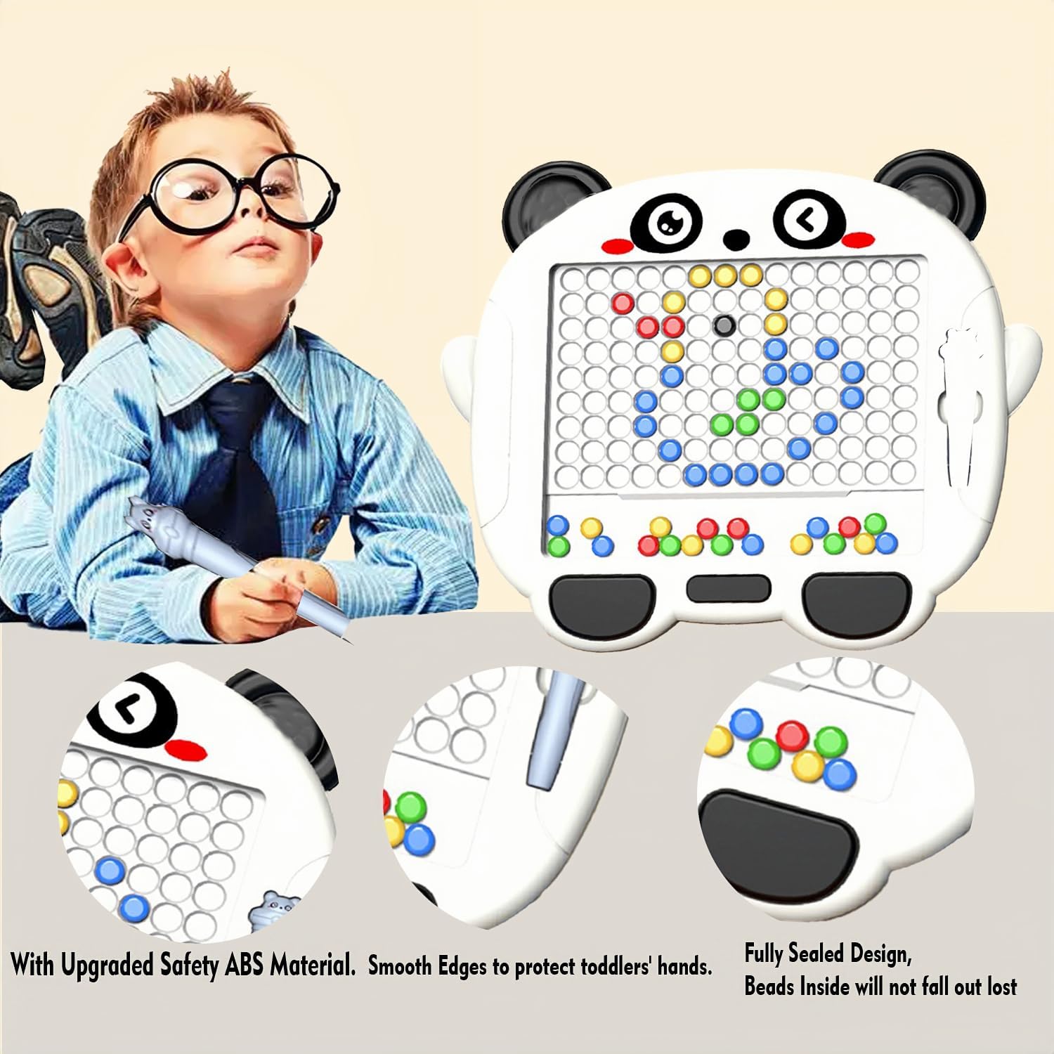 Panda Magnetic Drawing Bead Tablet - 816 - Default Title - Odeez | Educational Toys Pakistan