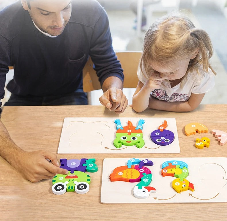 3D Cognitive Puzzle of Animal Growth - Random Animals - Default Title - Odeez | Educational Toys Pakistan