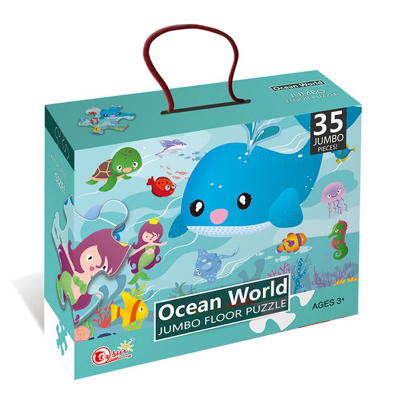 Ocean World Jumbo Floor Puzzle - 35 pieces - Default Title - Odeez | Educational Toys Pakistan