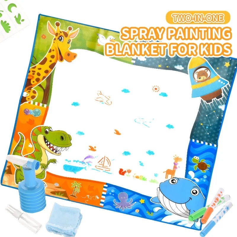 2in1 Write and Spray Painting Magic Blanket - Animal - Default Title - Odeez | Educational Toys Pakistan