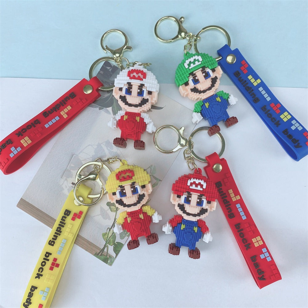 Pixel Super Mario Bro Keychain without Strap - 467 - Default Title - Odeez | Educational Toys Pakistan