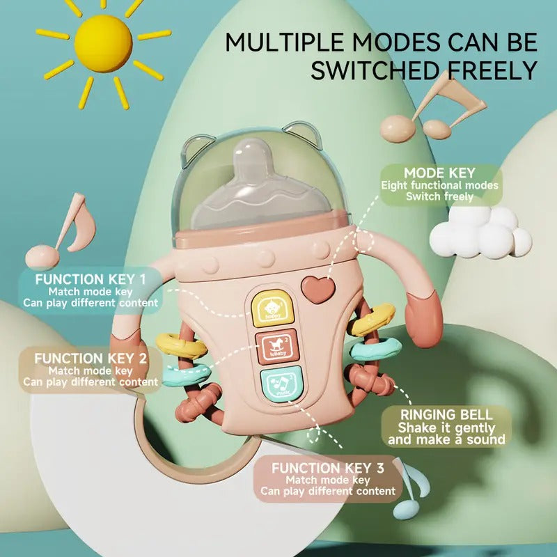 Cute Comfort Bottle Light and Music Baby Sensory Toy - 802 - Default Title - Odeez | Educational Toys Pakistan