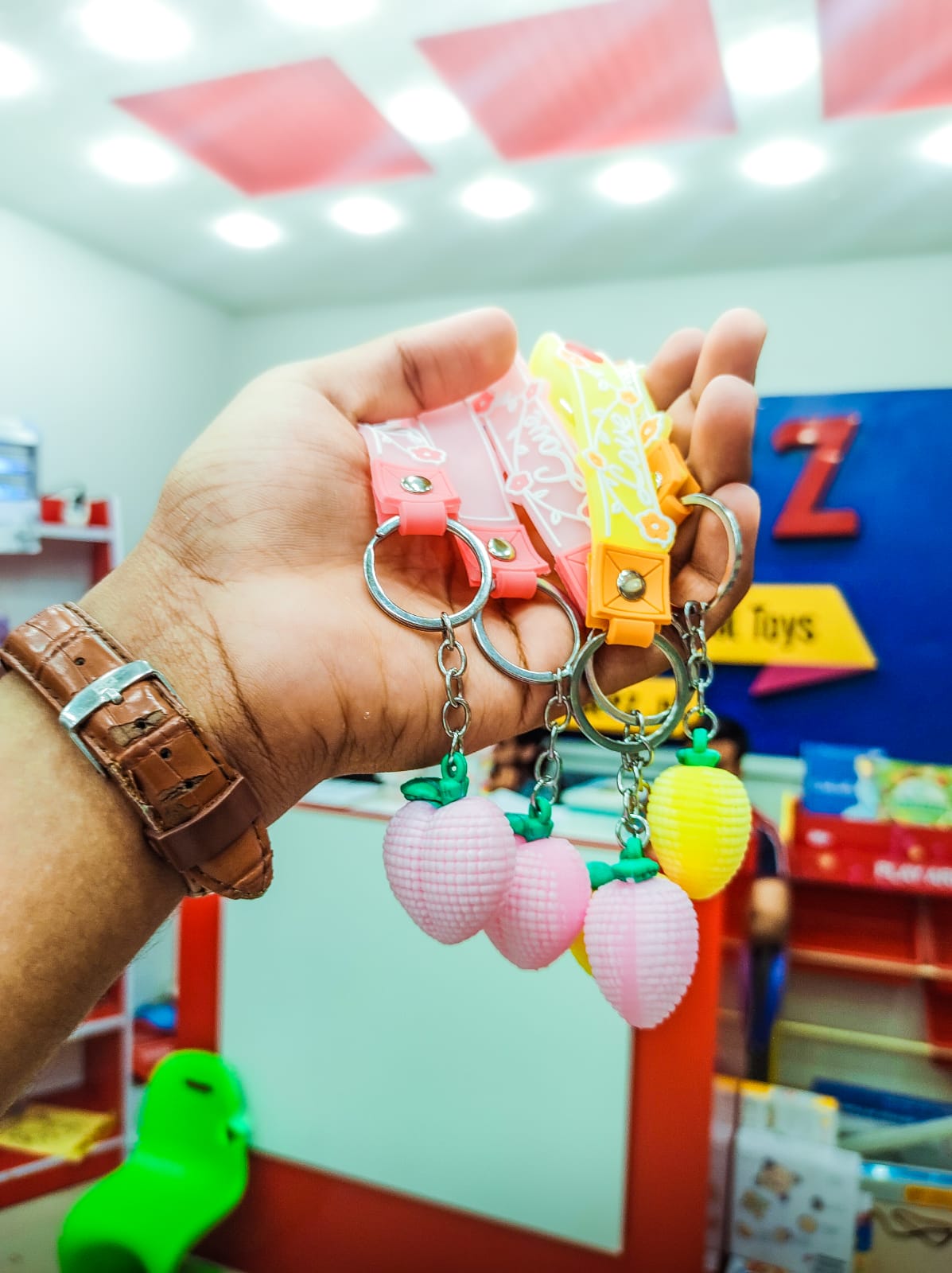 Cute Lychee Fruit Keychain for Kids - 866 - Default Title - Odeez | Educational Toys Pakistan