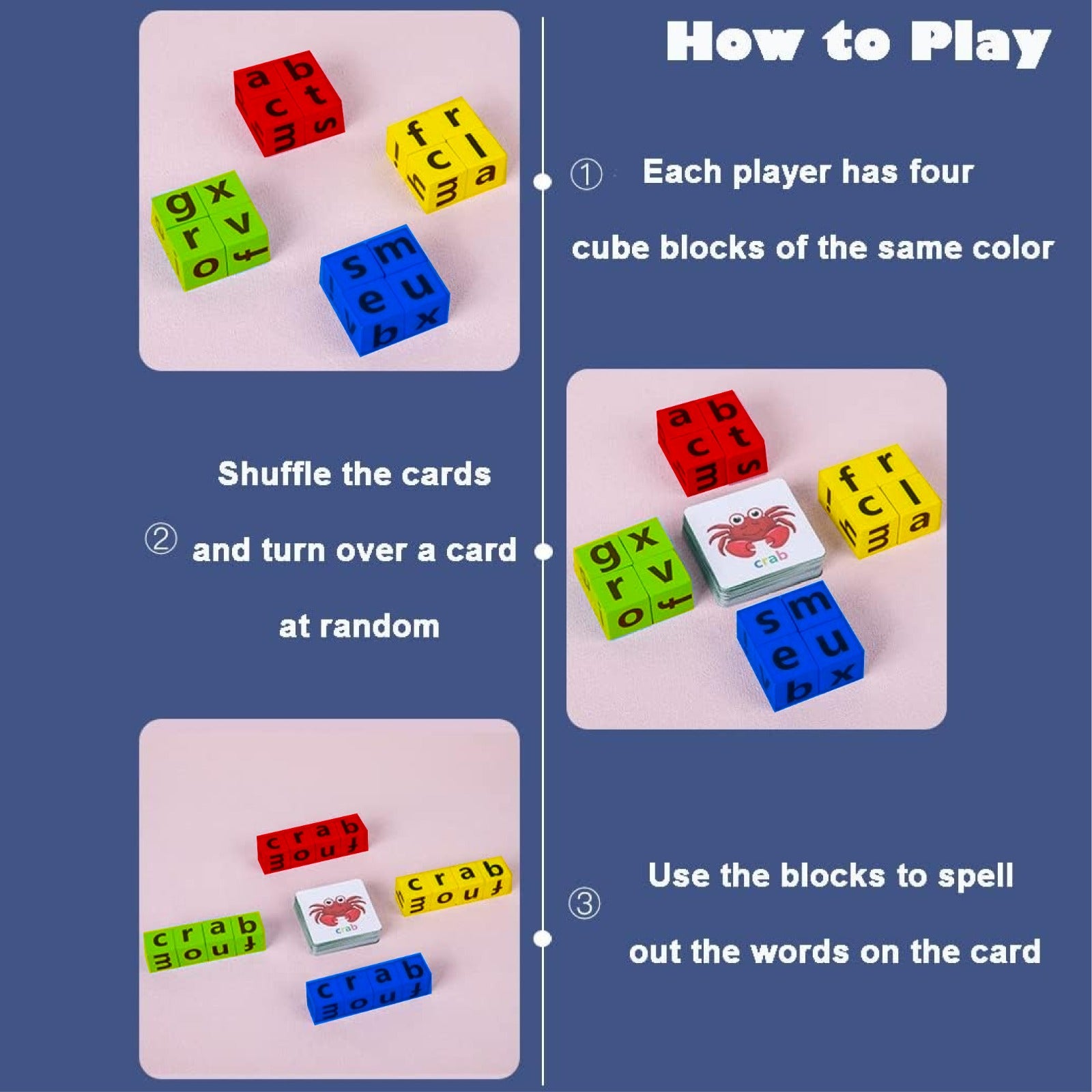 Learn and Play Alphabet Spelling Game - 2 to 3 Players - Default Title - Odeez | Educational Toys Pakistan