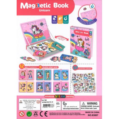 Color Day Magnetic Book Unicorn - 39 Pieces - Default Title - Odeez | Educational Toys Pakistan