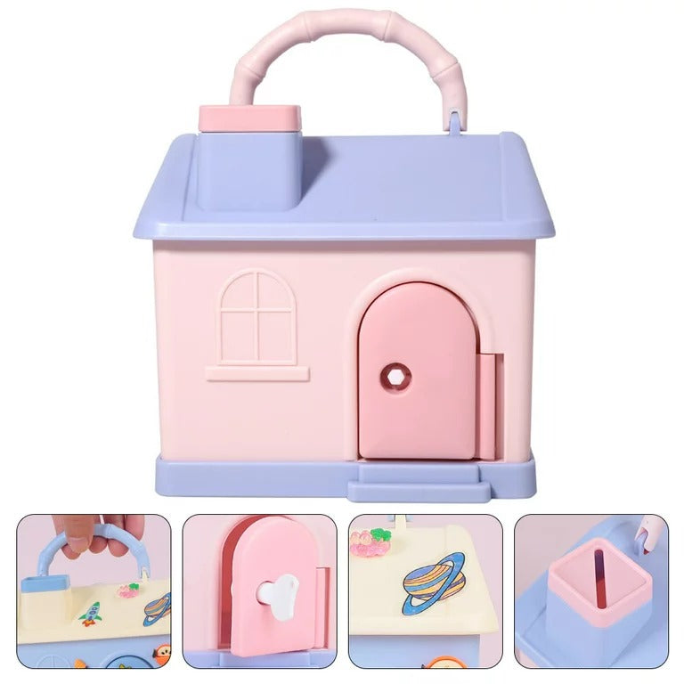 Cartoon Money Saving Bank House - 268 - Default Title - Odeez | Educational Toys Pakistan