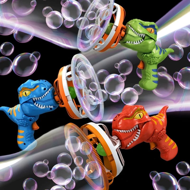 Dinosaur Bubble Blowing Water Gun - 014 - Default Title - Odeez | Educational Toys Pakistan