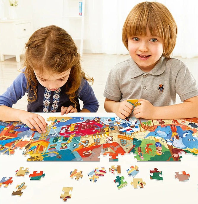 3 in 1 Transportation Progressive Puzzles Level 3 - Default Title - Odeez | Educational Toys Pakistan