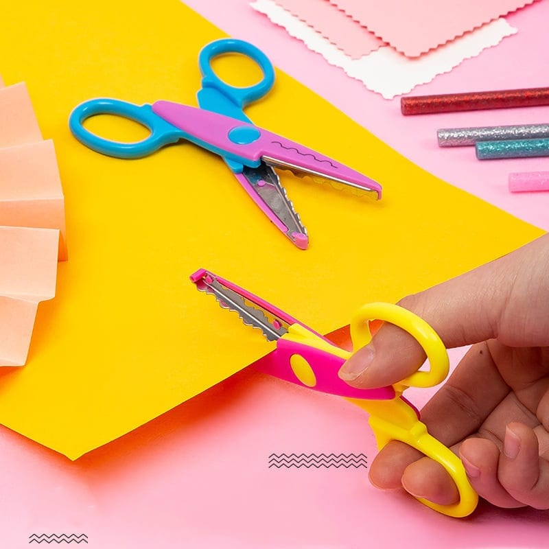 Craft Steel Lace Scissor for Kids Random Design - 017 - Default Title - Odeez | Educational Toys Pakistan