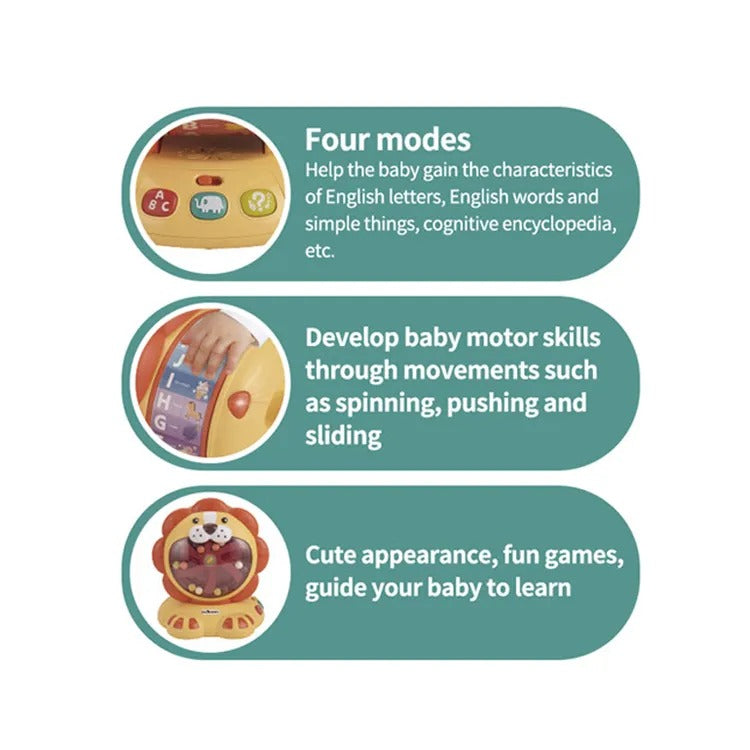 Cute Lion Learning Machine Play Set - 04W - Default Title - Odeez | Educational Toys Pakistan