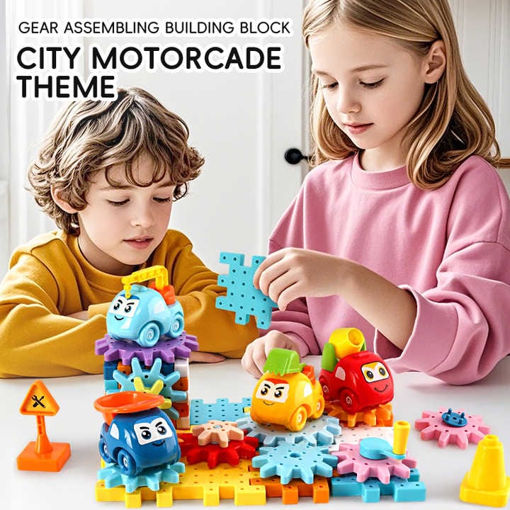Construction Vehicle Gear Building Blocks Set 42 pieces - 07A