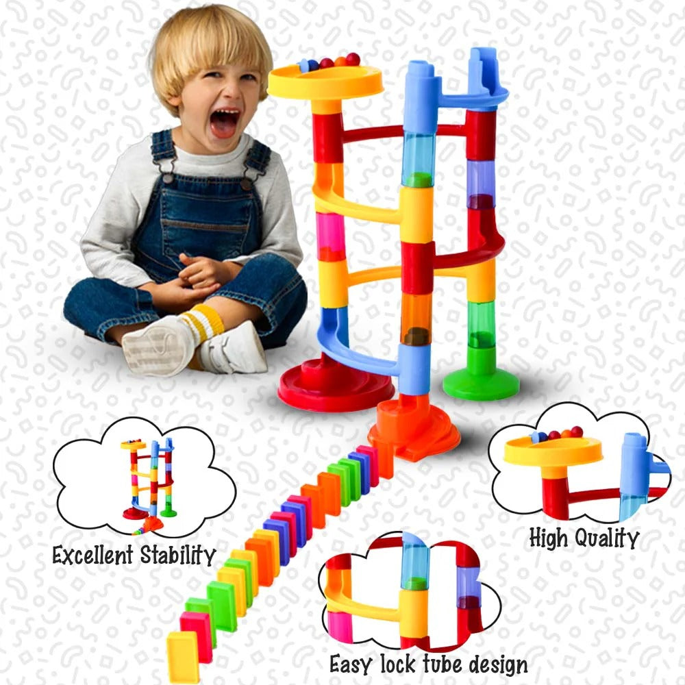 Domino Tornado Marble Run Blocks - 53 pieces
