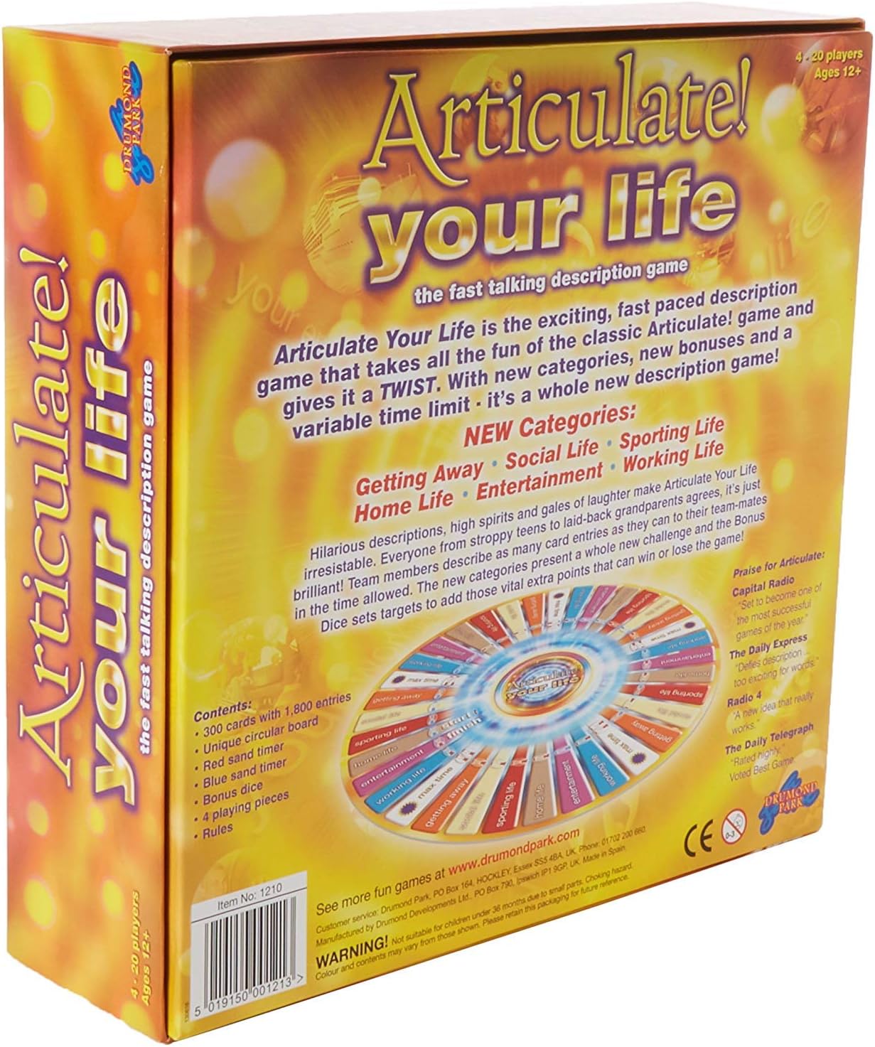 Articulate Your Life Board Game - 78Y