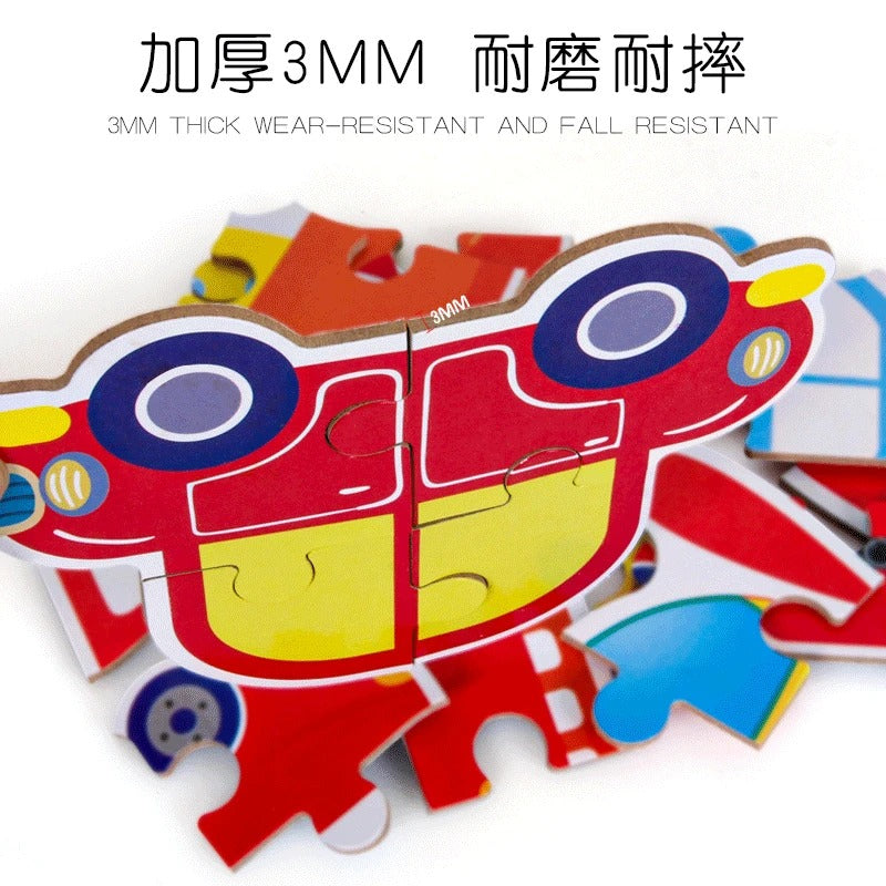 6in1 Jigsaw Puzzle with Number Fruits Tin Box - 523 - Default Title - Odeez | Educational Toys Pakistan