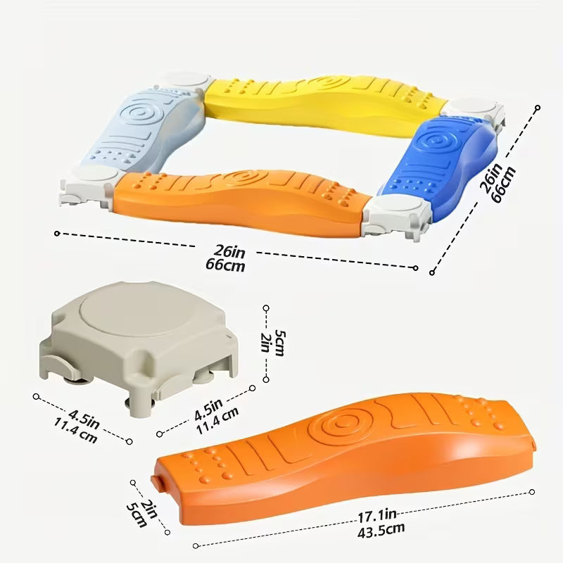 Multicolour Sensory Balance Beam Tactile Board - 031