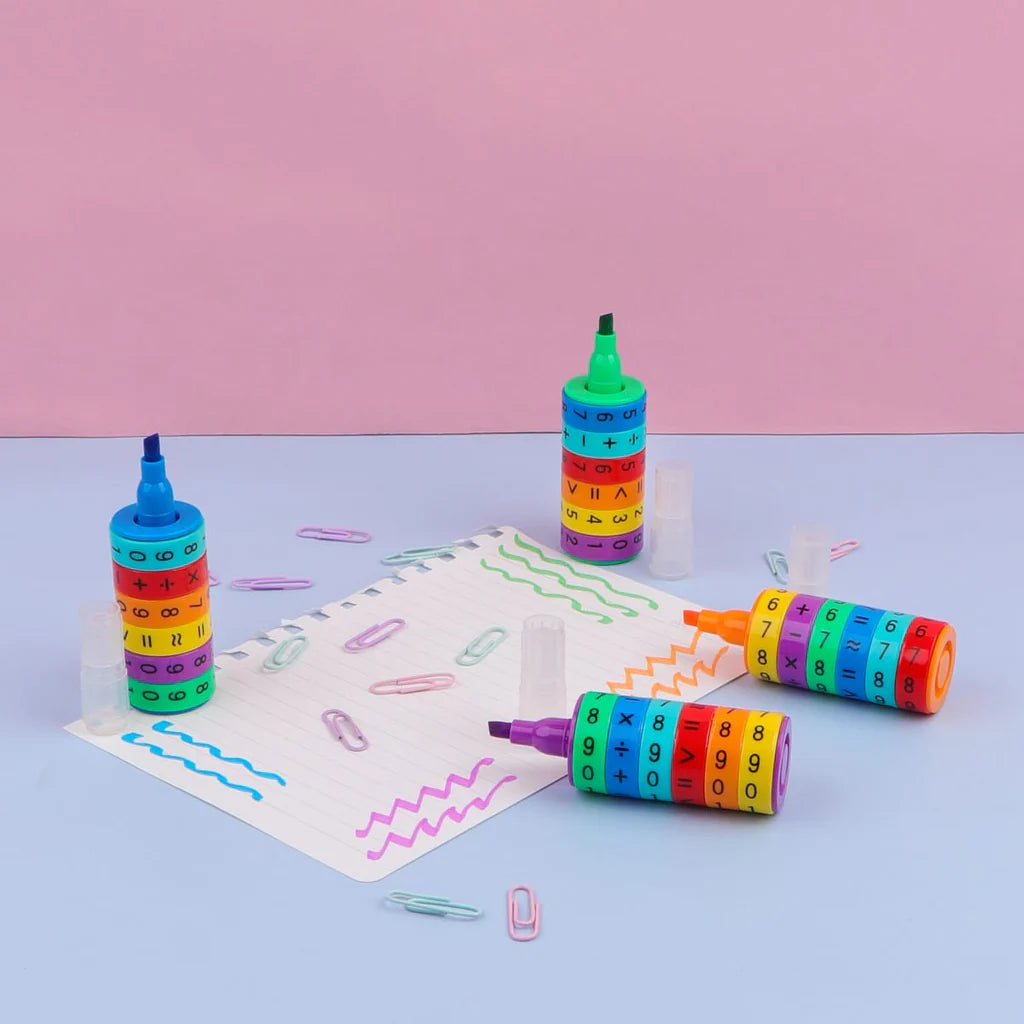 Mini Rotating Math Operation Wheel and Highlighter Pen - 411 - Default Title - Odeez | Educational Toys Pakistan