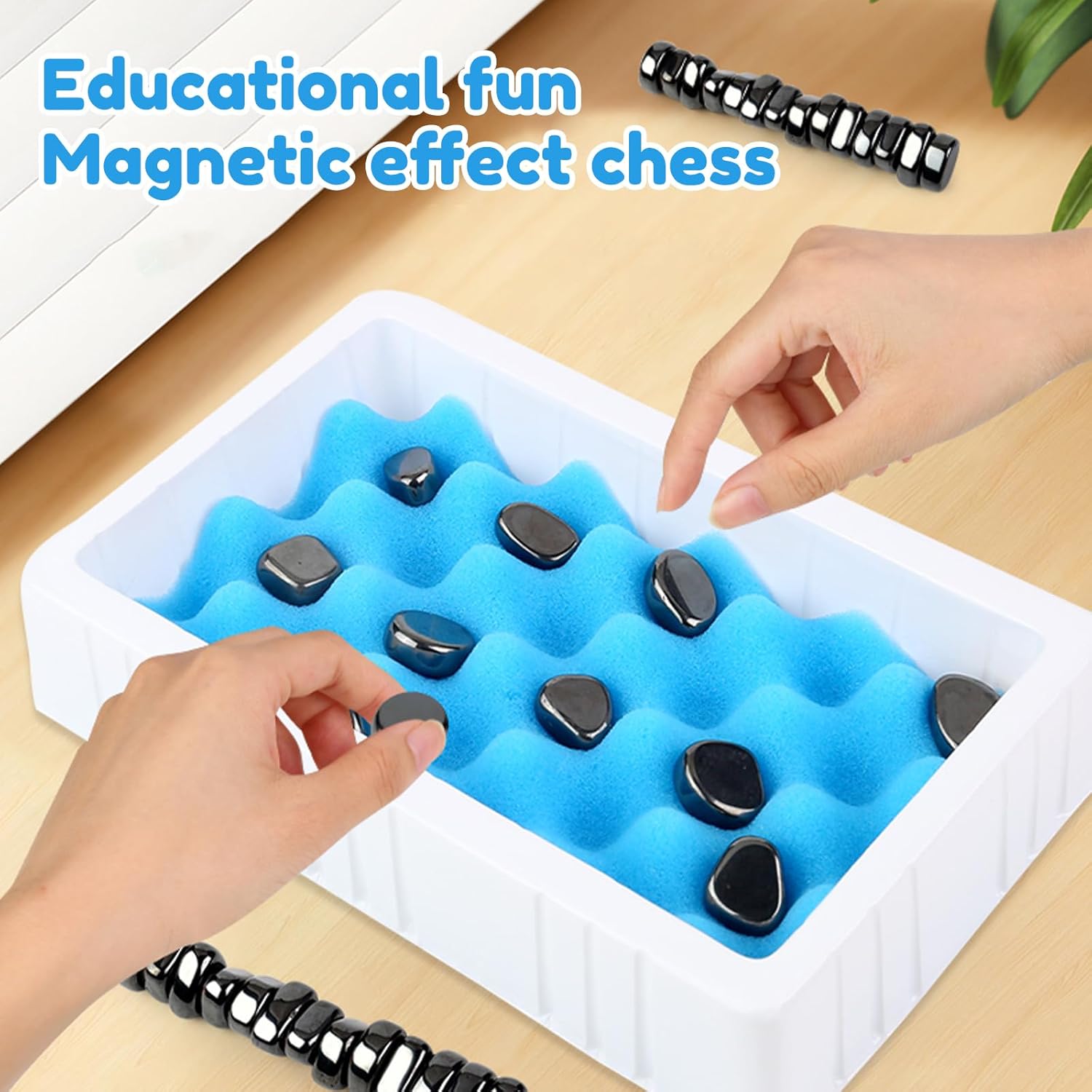Magnetic Effect Chess Stone Family Board Game - 069 - Default Title - Odeez | Educational Toys Pakistan