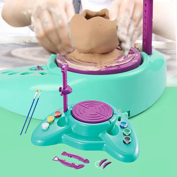 DIY Pottery Workshop Art and Craft Machine Kit - 012 - Default Title - Odeez | Educational Toys Pakistan