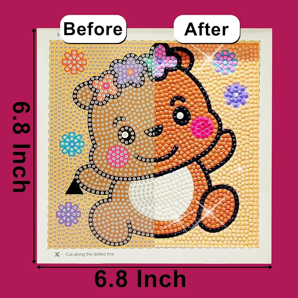 DIY 3D Diamond Art Painting Frame Random Design - 160 - Default Title - Odeez | Educational Toys Pakistan